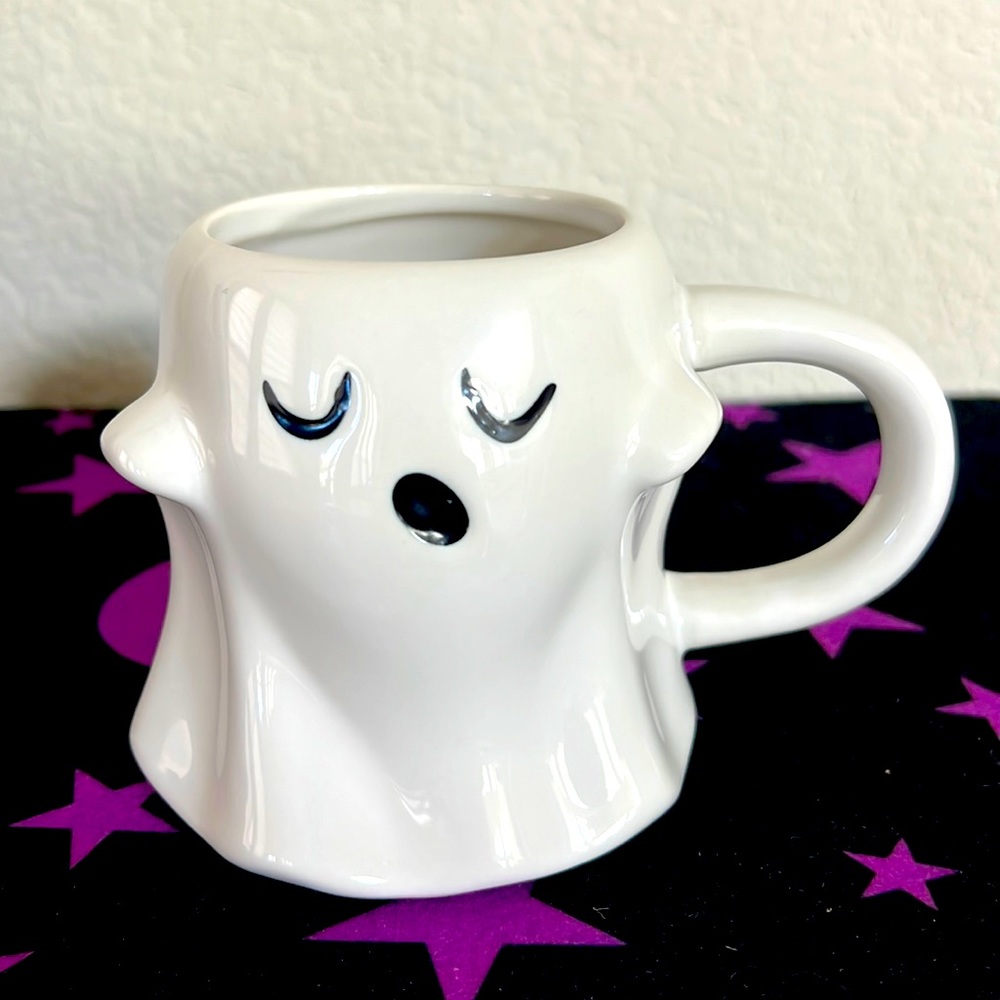 👻 SPRITZ BOO GHOST HALLOWEEN STONEWARE FIGURAL DECOR DISPLAY MUG